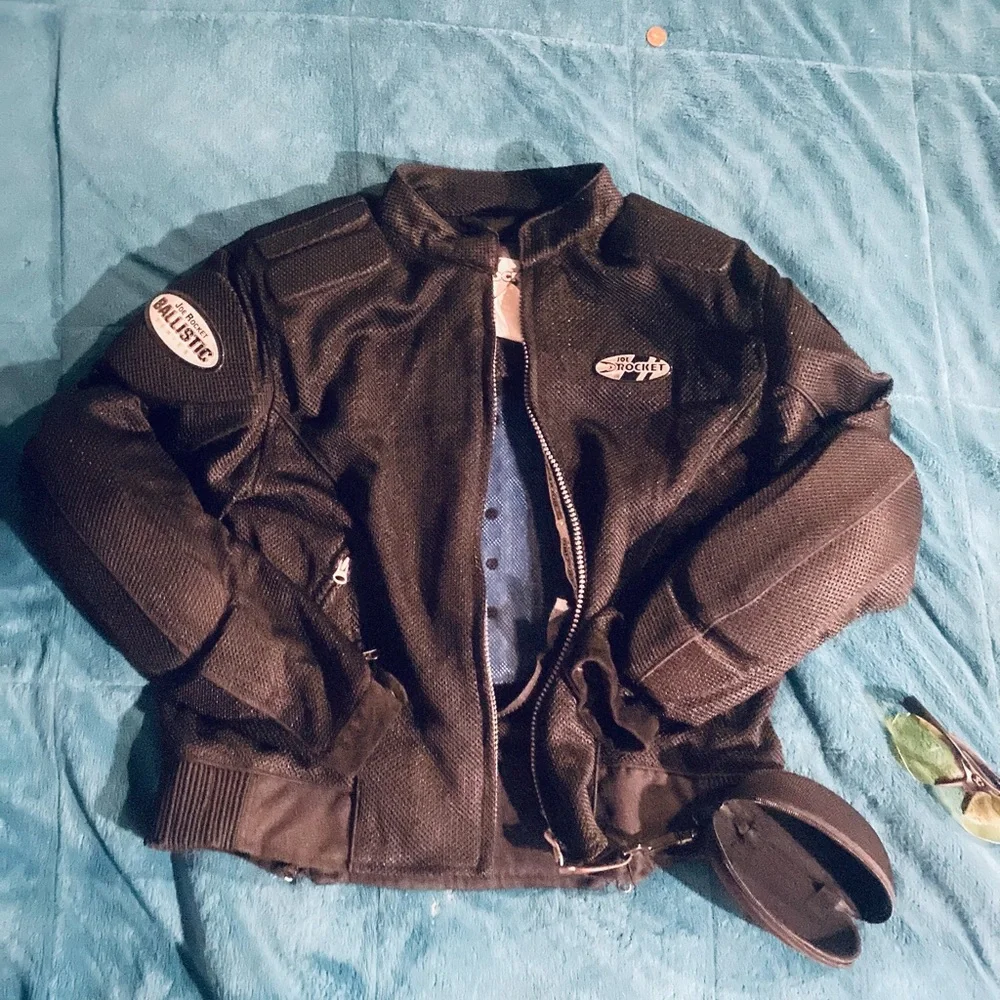Black Motorcycle Jacket - Picture 3 of 7